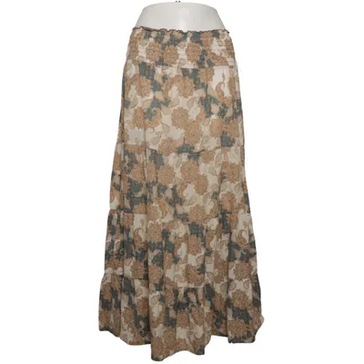 Långkjol (Beige, Blå) från Okay's Bomull