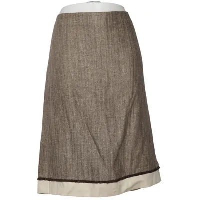 Skirt (Brown) from MaxMara Studio Cupro, Linen, Silk, Viscose