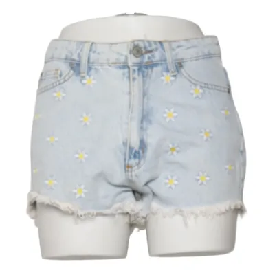 Denim shorts (Blauw, Wit, Geel) van Trendyol