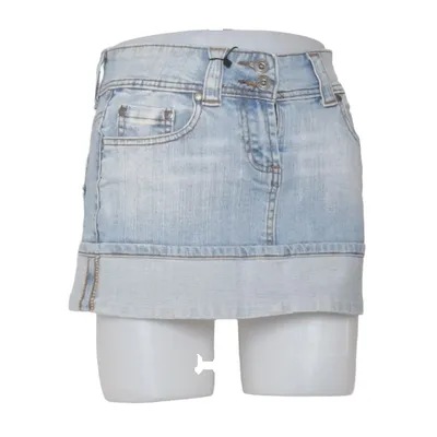 Jupe en jean (Bleu) de Fishbone Coton, Élasthane