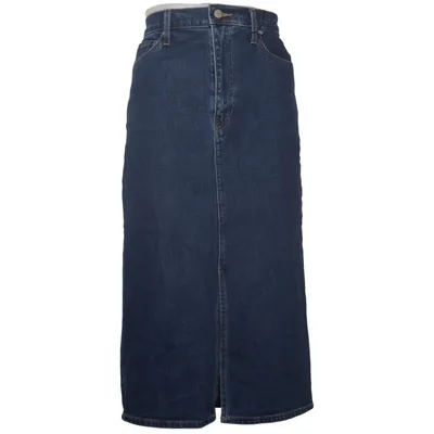 Denim skirt (Blue) from Uniqlo Cotton, Elastane, Polyester