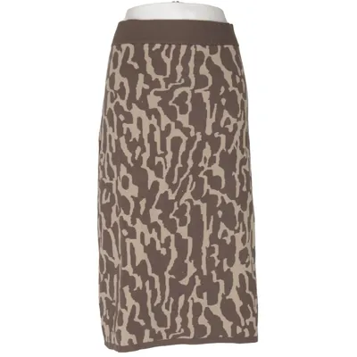 Skirt (Brown, Beige) from Yest Polyester, Viscose
