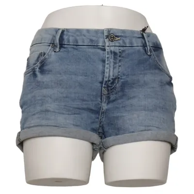 Denim shorts (Blauw) van Sublevel Katoen, Elastaan