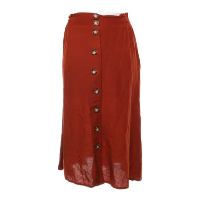 Långkjol (Orange, Brun) från Lascana Bomull, Linne, Viskos