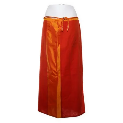 Skirt (Red, Orange) from René Derhy x Collection Cotton, Silk