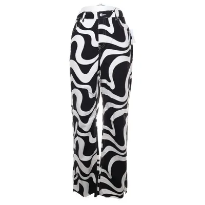 Byxor (Svart, Vit) från NA-KD Bomull