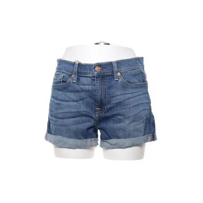 Denim shorts (Blauw) van 7 for All Mankind Katoen, Elastaan, Polyester