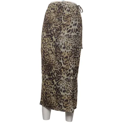 Jupe longue (Beige, Noir) de Topshop Élasthane, Polyester