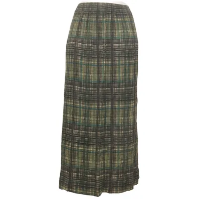 Maxi nederdel (Grøn, Sort, Beige) fra Lindon Viscose