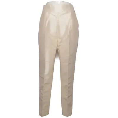 Suit pants (White) from Kaoâ Acetate, Polyester