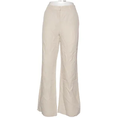 Kostuumbroek (Beige) van Claudia Sträter Acetaat, Linnen, Zijde