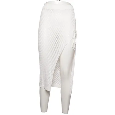 Långkjol (Vit) från S & W Bomull, Polyester