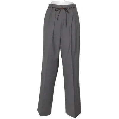 Suit pants (Gray) from Gunex Silk, Wool