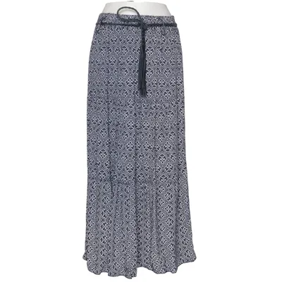 Långkjol (Blå, Vit, Flerfärgad) Viskos