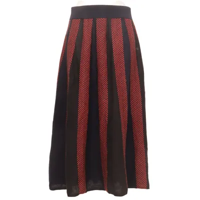 Rok (Zwart, Rood) van Brora Merinowol