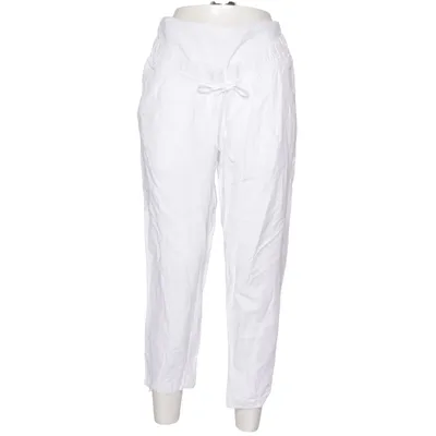 Mammabyxor (Vit) från H&M Mama Bomull, Elastan, Linne, Viskos