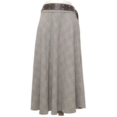 Maxi skirt (Black, White) from Caroline Biss Elastane, Polyester, Viscose