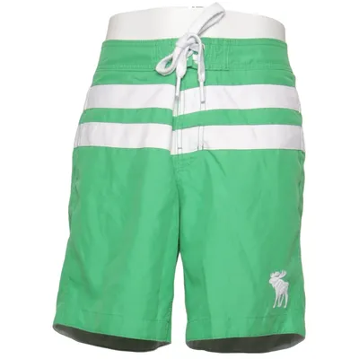 Badeshorts (Grøn, Hvid) fra Abercrombie & Fitch Polyester