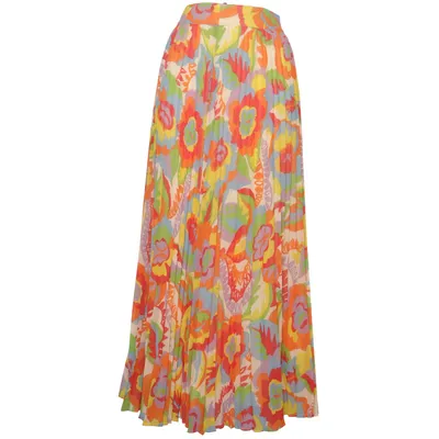 Maxi nederdel (Flerfarvet) fra Sézane Genanvendt polyester, Viscose