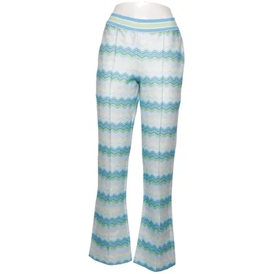 Palazzo broek (Blauw, Groen, Geel) van Heine Katoen, Elastaan, Polyester