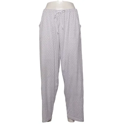 Pyjama broek (Wit, Grijs) van VT Fashion Katoen, Polyester