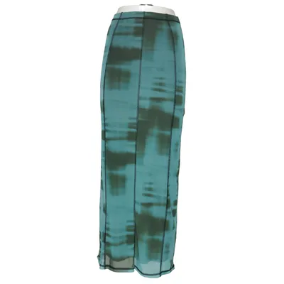 Maxi nederdel (Blå, Grøn) fra Topshop Elastan, Polyester