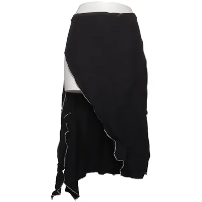 Wrap skirt (Black) from H&M Linen, Viscose