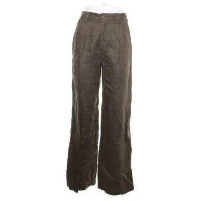 Broek (Groen) van Massimo Dutti Linnen