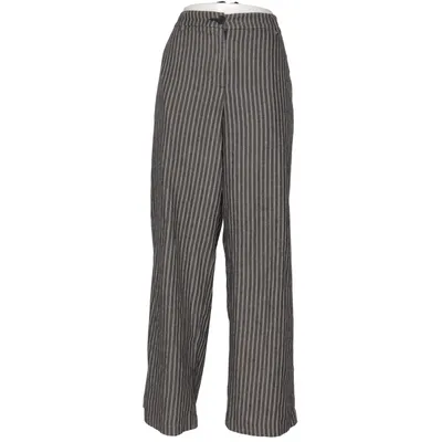 Pantalon (Gris, Blanc) de Topshop Coton, Lin, Polyester, Viscose