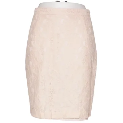 Kjol (Beige) från H&M Conscious Collection Ekologisk bomull, Polyamid, Återvunnen polyester