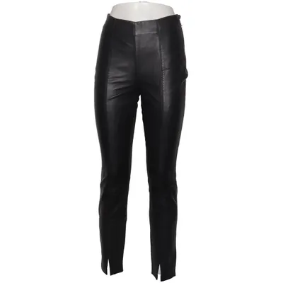 Leren broek (Zwart) van Oui Leer, Polyester