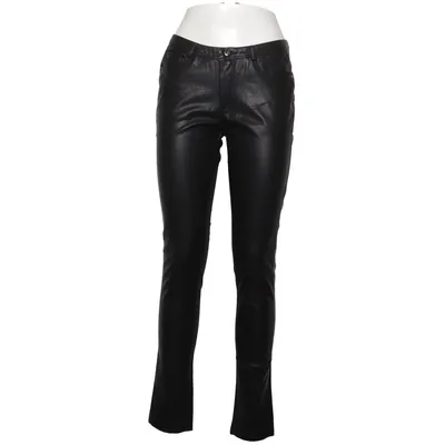Pants (Black) from Foglie Rosse Cotton, Polyurethane