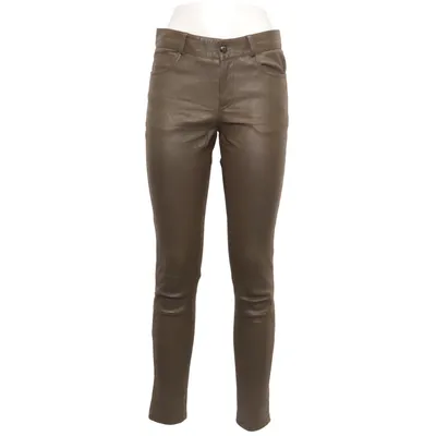 Leren broek (Groen) van OCHNIK
