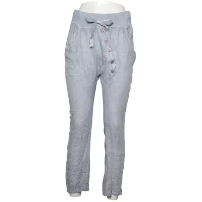 Pants (Blue) from Livan's Cotton, Elastane, Linen