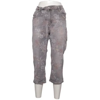 Three-quarter pants (Gray, Multicolored) from Karostar Cotton, Elastane, Polyester, Viscose