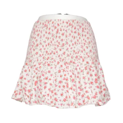 Skirt (White, Red, Multicolored) from Primark Cotton, Polyester