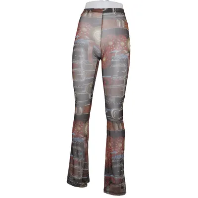 Bukser (Brun, Flerfarvet) fra PrettyLittleThing Elastan, Polyester