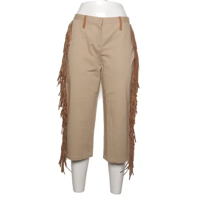 Three-quarter pants (Beige, Brown) from Dolce & Gabbana Cotton, Leather
