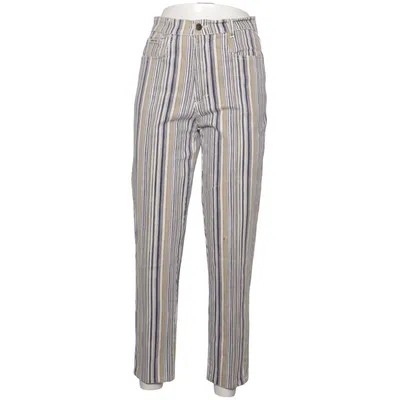 Jeans (Blue, Brown, White) from John F.Gee Cotton, Elastane