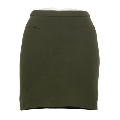 Jupe (Vert) de Donna Karan Élasthane, Nylon, Fourrure de lapin, Laine