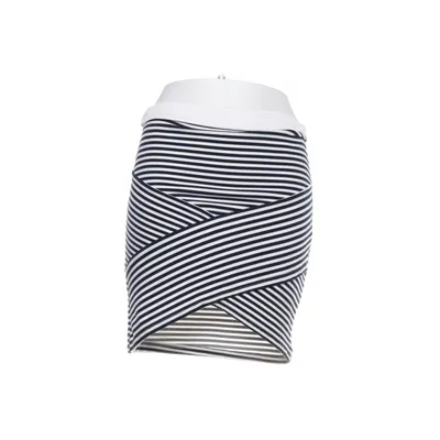 Wikkelrok (Zwart, Wit) van GiorGia Katoen, Elastaan, Polyester