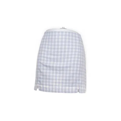 Rok (Wit, Blauw) van Brandy Melville Elastaan, Polyester, Viscose