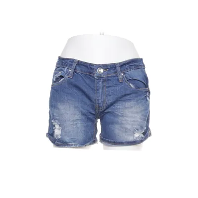 Denim shorts (Blauw) van Miss Anna Katoen, Polyester