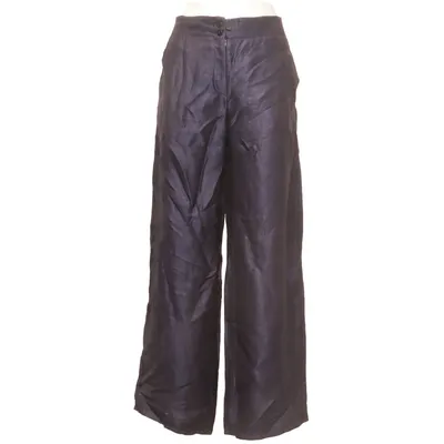 Palazzo pants (Blue) from Armani Collezioni Linen, Polyester, Silk