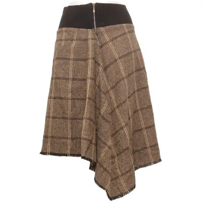 Skirt (Brown, Black) from 3 Suisses Acrylic, Polyester, Wool