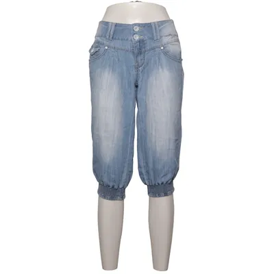 Dreiviertelhose (Blau) von One Love Denim Baumwolle, Polyester