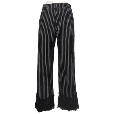 Pantalon patte d'éléphant (Noir, Blanc) de Zara Basic Polyamide, Polyester, Viscose