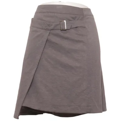 Jupe portefeuille (Gris) de Anne L Élasthane, Polyester, Viscose