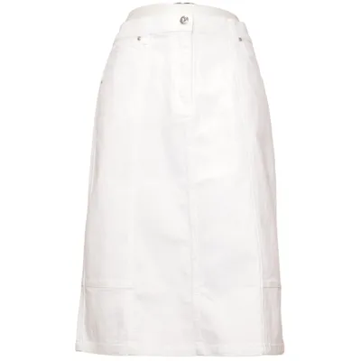 Jeansnederdel (Hvid) fra Himmelblau Bomuld, Elastan, Polyester