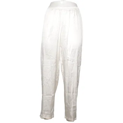 Pajama pants (White) from Gattina Elastane, Silk